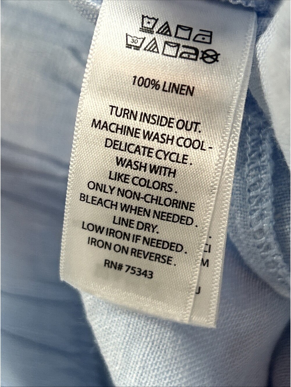 Joie M Pastel Blue 100% Linen Wide Leg Pull-on Cropped Pants Beach Coastal Resor - Picture 6 of 14